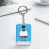 Custom Shape Bottle Opener Keychain with Logo Promotional Keyring