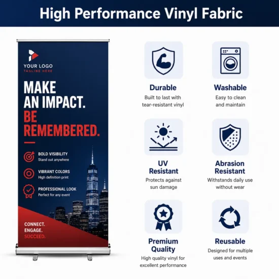 Rollup Banner Fabric features