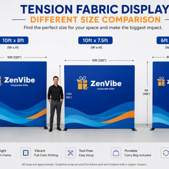 Tension Fabric Display Size