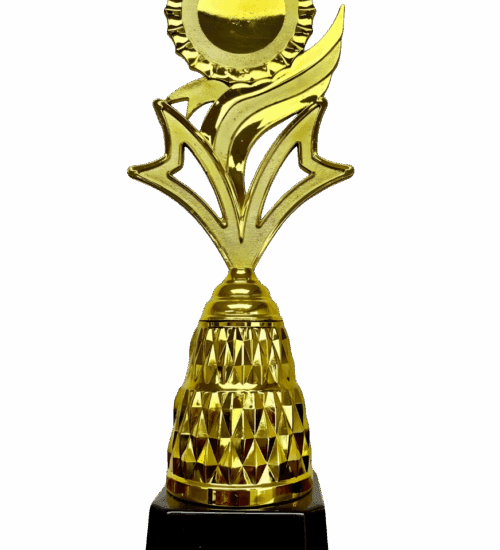 Elegant Gold finished Plastic Award (31 cm)-Custom Corporate Awards Canada