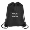 Custom drawstring backpack with logo promotional cinch bag Canada