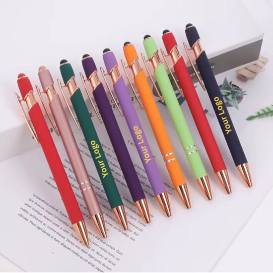 Soft Touch Stylus Pen with Rose Gold Trim Canada | ZenVibe