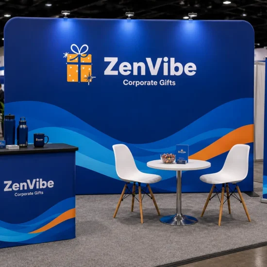 Tension fabric Display Trade show setup