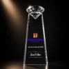 Custom crystal diamond award engraved business award Canada