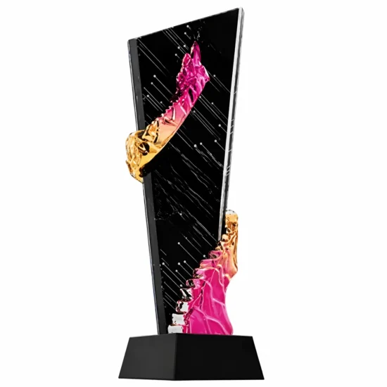 Customized Creative Crystal Trophy – Premium Artistic Corporate Recognition Award
