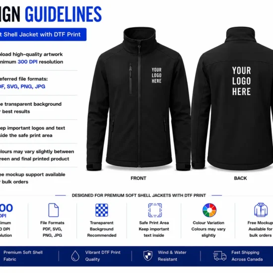 Soft shell jacket design guideline