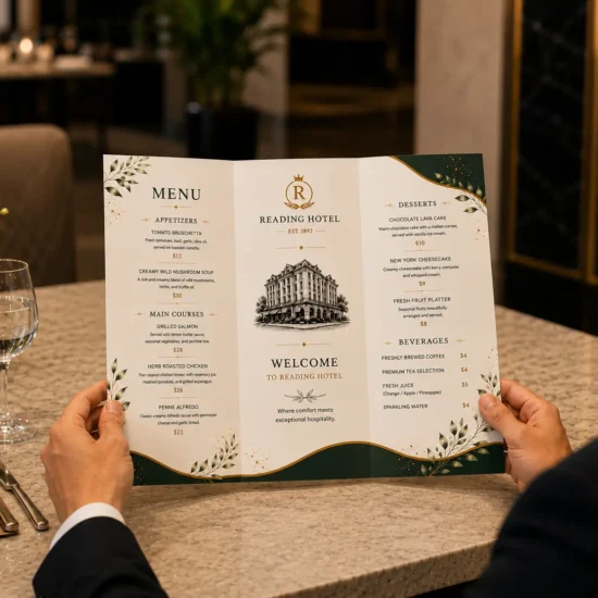 Tri-fold Menu