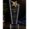 Gold Star Glass Crystal Award Canada