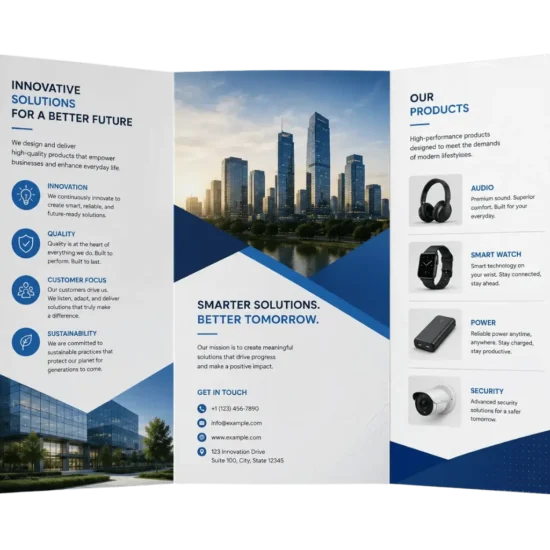 Tri-Fold Brochures Printing Canada