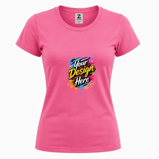 Cotton women T-shirt with DTF print Canada | ZenVibe Corporate Gifts