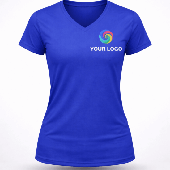 Women’s V-Neck T-Shirt with Custom Logo Canada