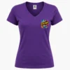 Women’s V-Neck T-Shirt with Custom Logo printing in Canada.