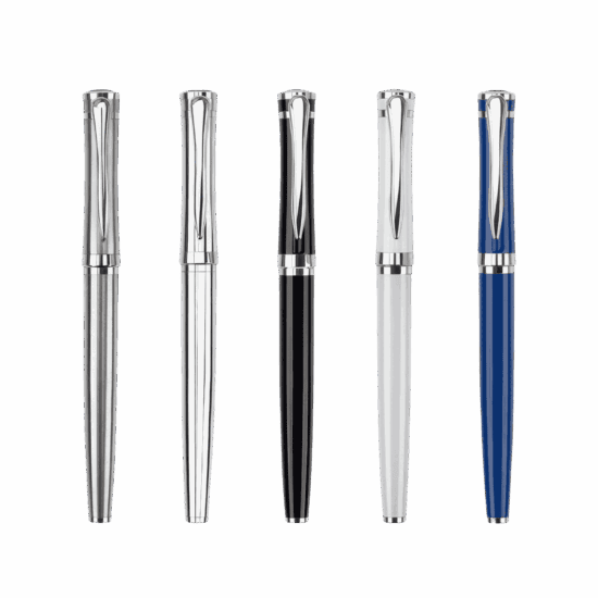 high end metal gel pen silver trim Canada