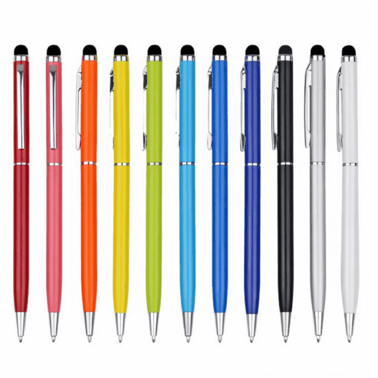 Metal Ballpoint Pen With Stylus
