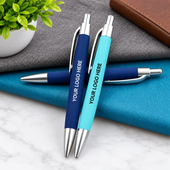 Rubber coated ballpoint pen gallery image