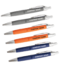 Rubber coated ballpoint pen with printed logo promotional Canada