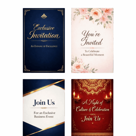 Custom Invitation Cards Printing Canada