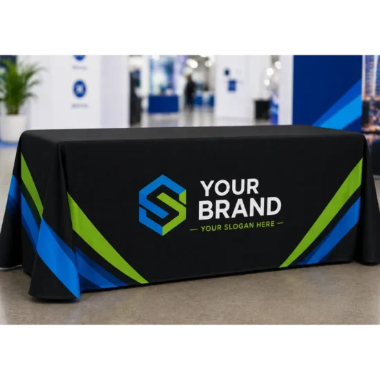 Custom Table Covers & Promotional printed table throws