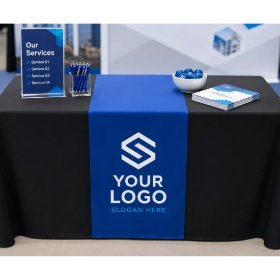 Custom Table Runners for Trade Shows