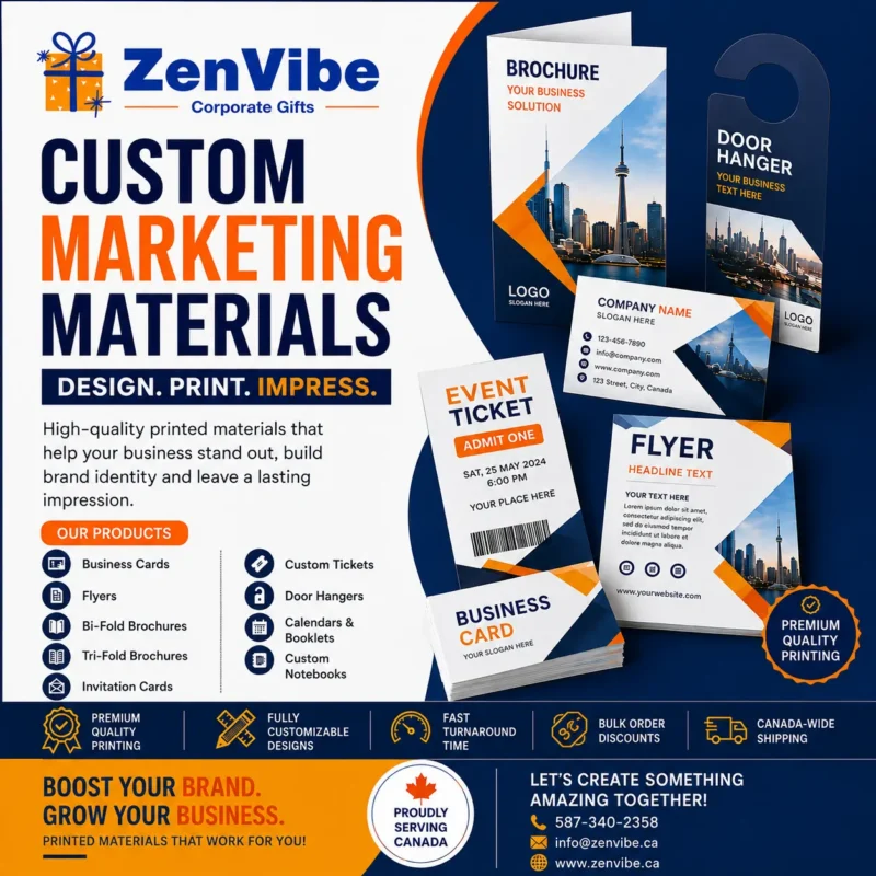 Custom Marketing Materials in Canada