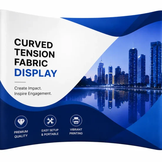 Curved Tension Fabric Backdrop