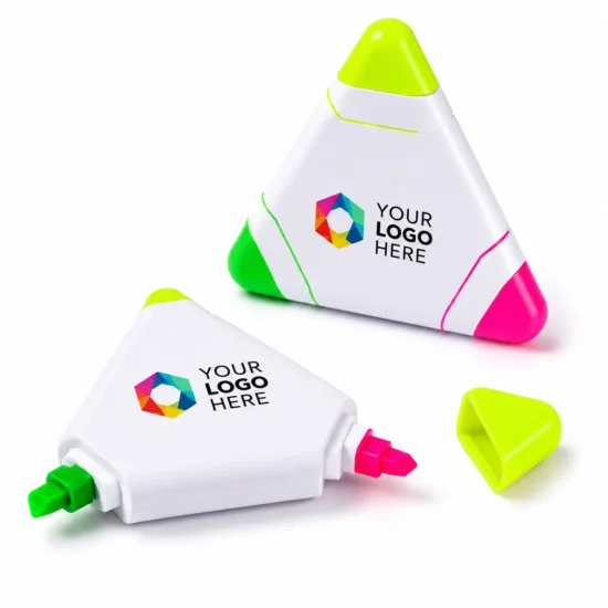Triangle Shape Promotional Fluorescent Highlighter Pen