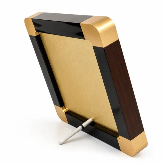 Custom Square Wooden Certificate Plaque back view