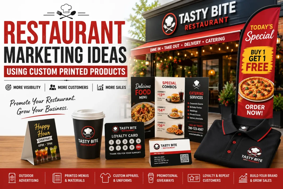 Restaurant Marketing Ideas Using Custom Printed Products