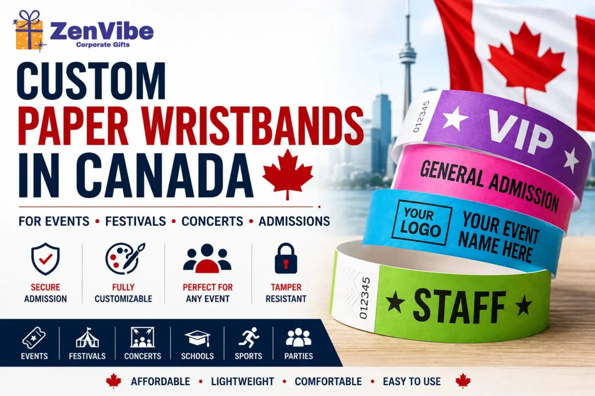 Custom paper wristbands in Canada for events, festivals, concerts and admissions
